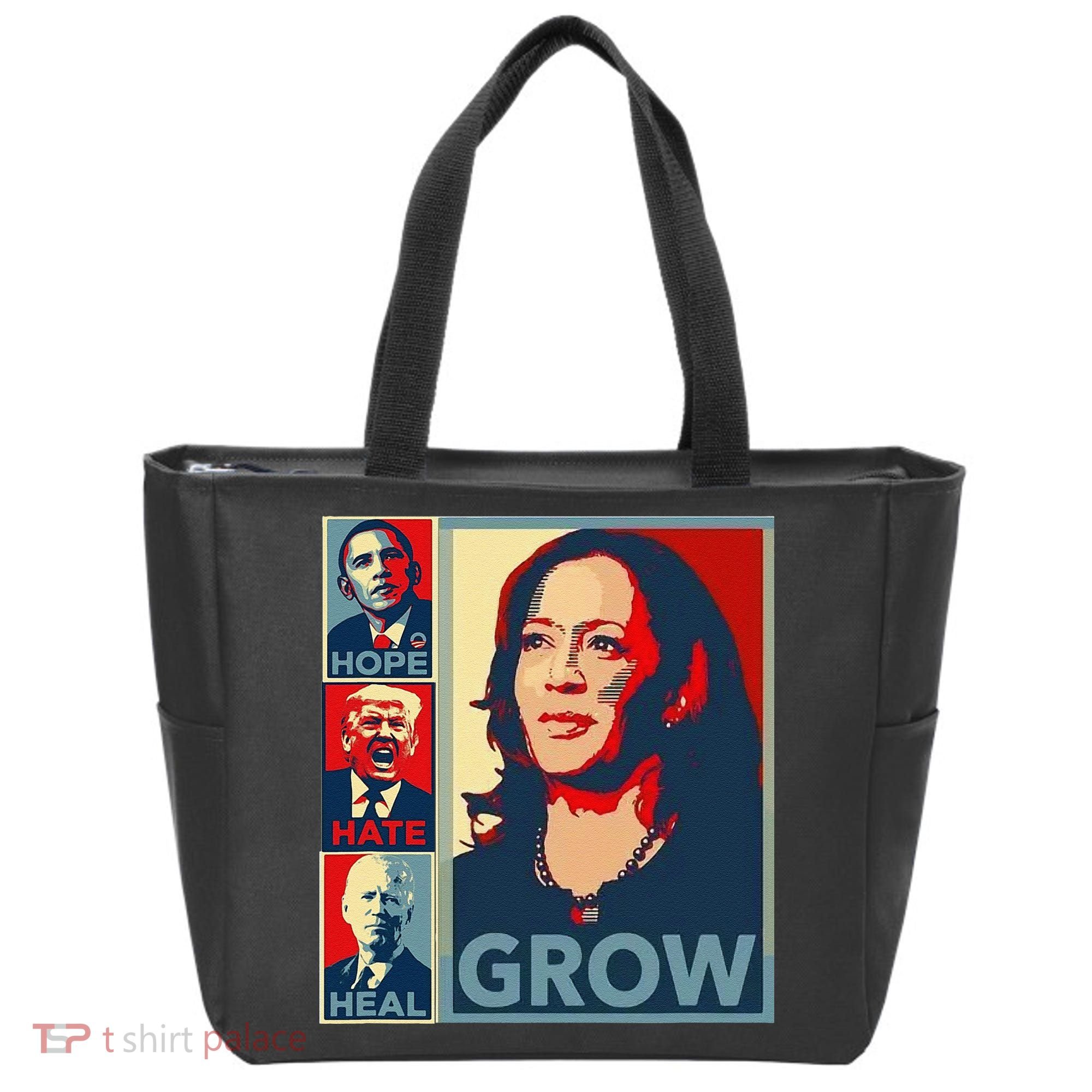 Hope Hate Heal Grow Tote Bag