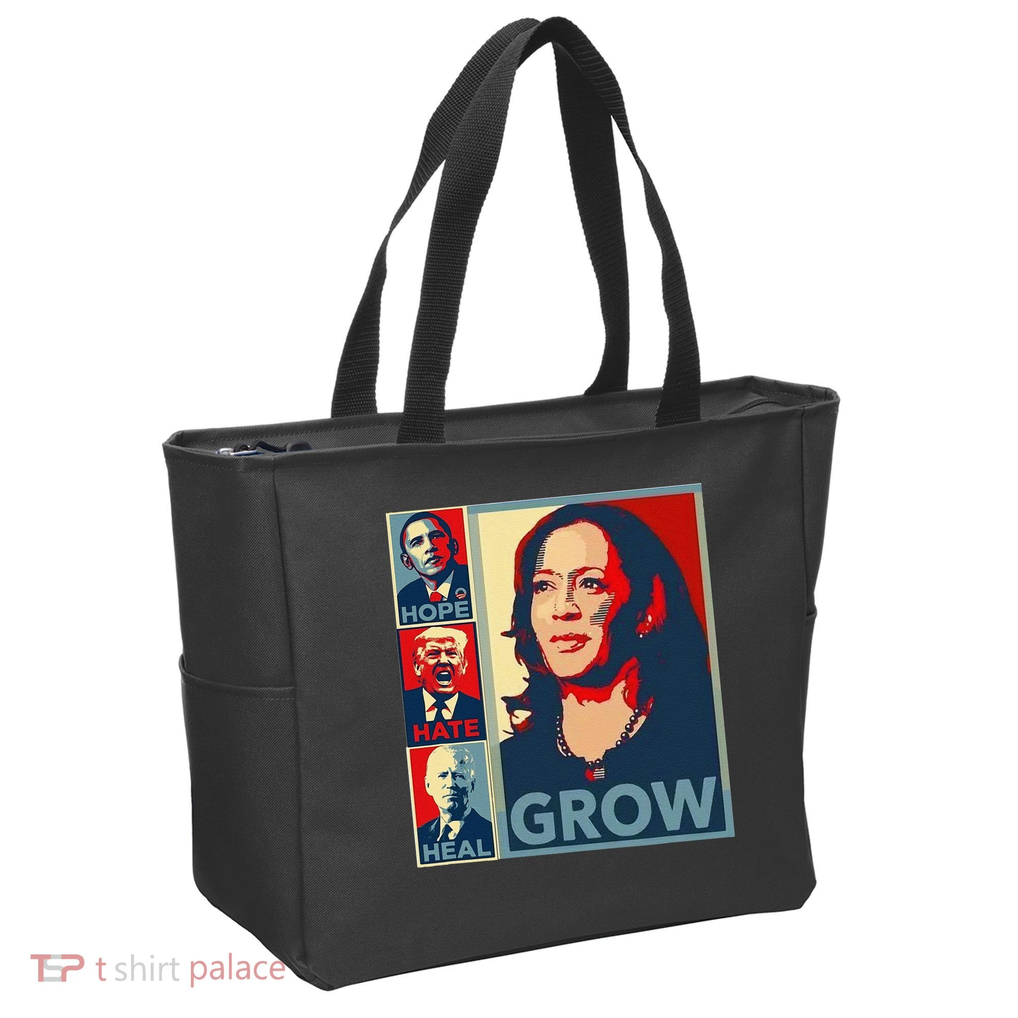 Hope Hate Heal Grow Tote Bag