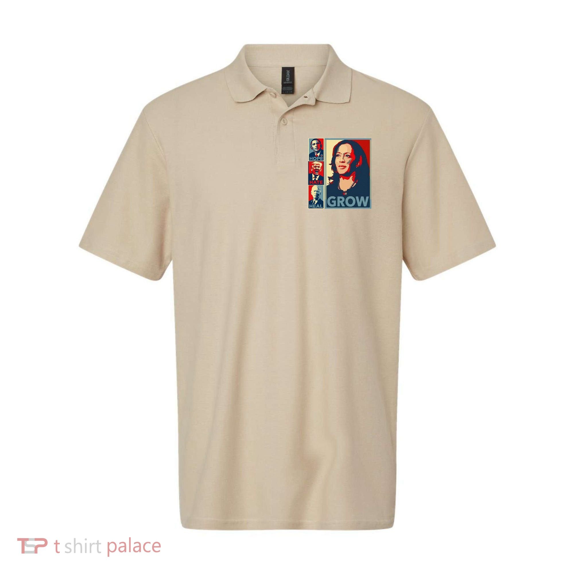 Hope Hate Heal Grow Polo