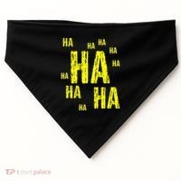 Ha Ha Ha Funny Comic Joke USA-Made Doggie Bandana thumb 0