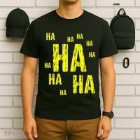 Ha Ha Ha Funny Comic Joke T-Shirt thumb 6