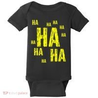 Ha Ha Ha Funny Comic Joke Baby Bodysuit thumb 0