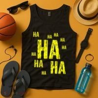 Ha Ha Ha Funny Comic Joke Tank Top thumb 4