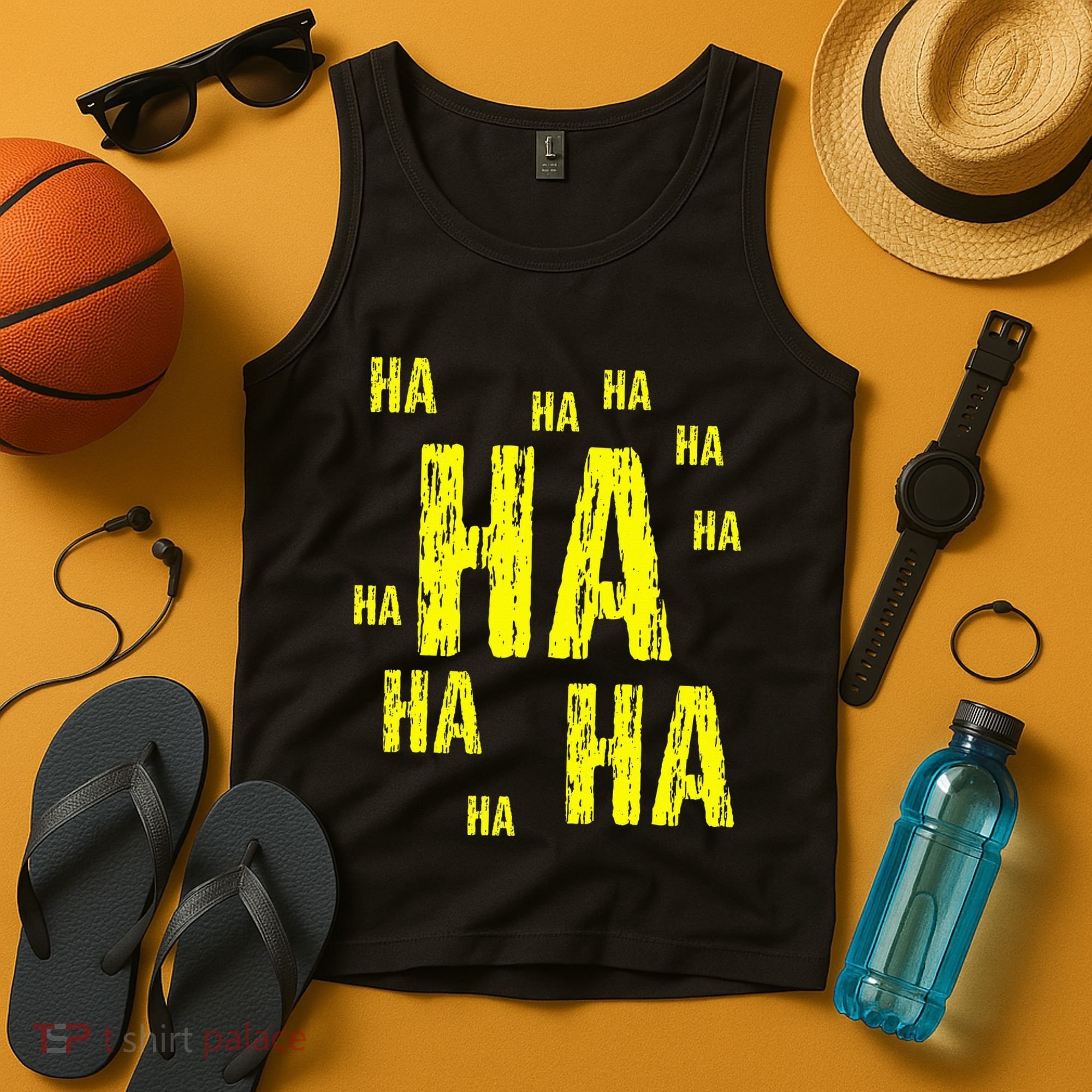 Ha Ha Ha Funny Comic Joke Tank Top