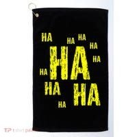 Ha Ha Ha Funny Comic Joke Golf Towel thumb 0