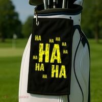 Ha Ha Ha Funny Comic Joke Golf Towel thumb 2