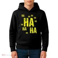 Ha Ha Ha Funny Comic Joke Kids Hoodie thumb 4