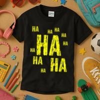 Ha Ha Ha Funny Comic Joke Kids T-Shirt thumb 3