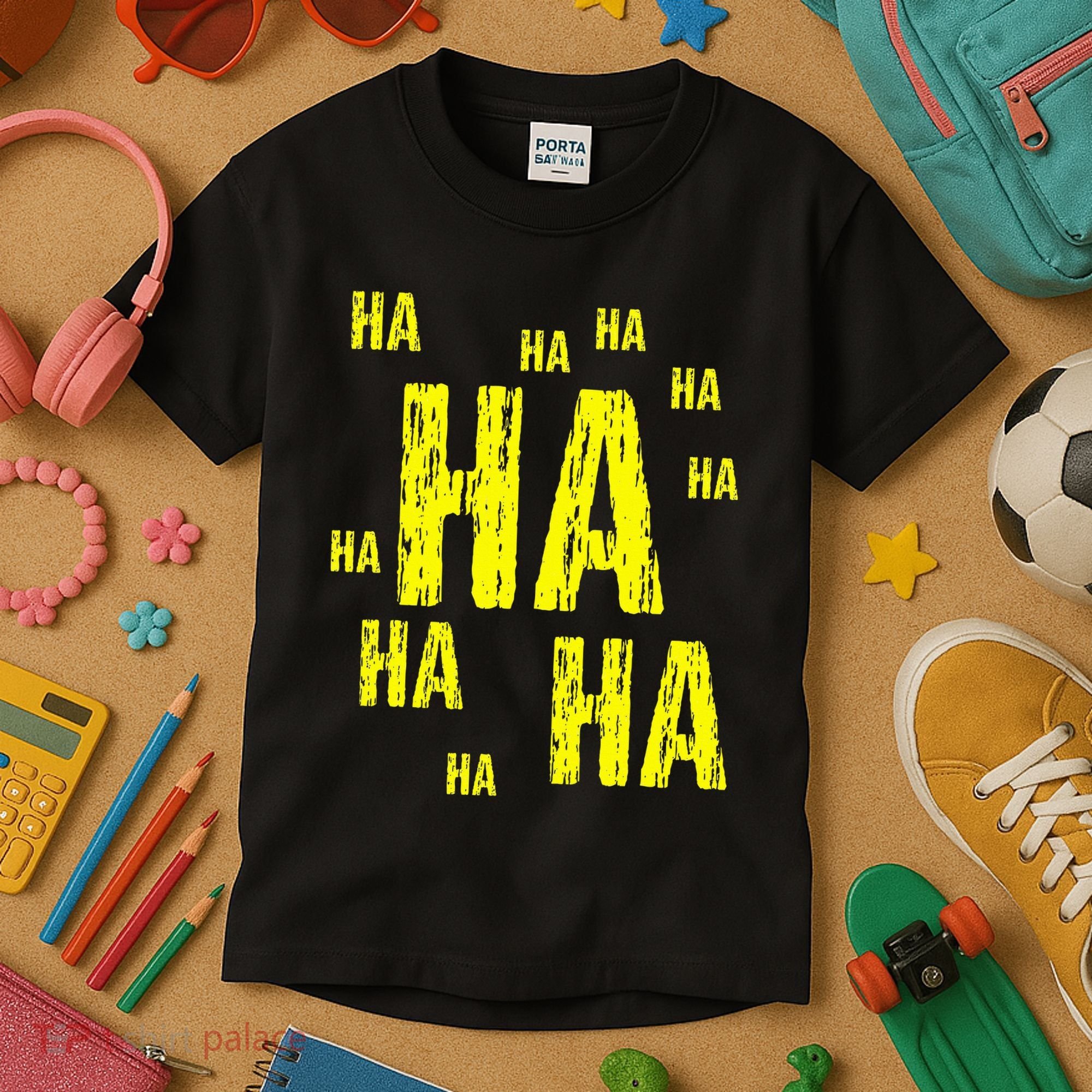 Ha Ha Ha Funny Comic Joke Kids T-Shirt
