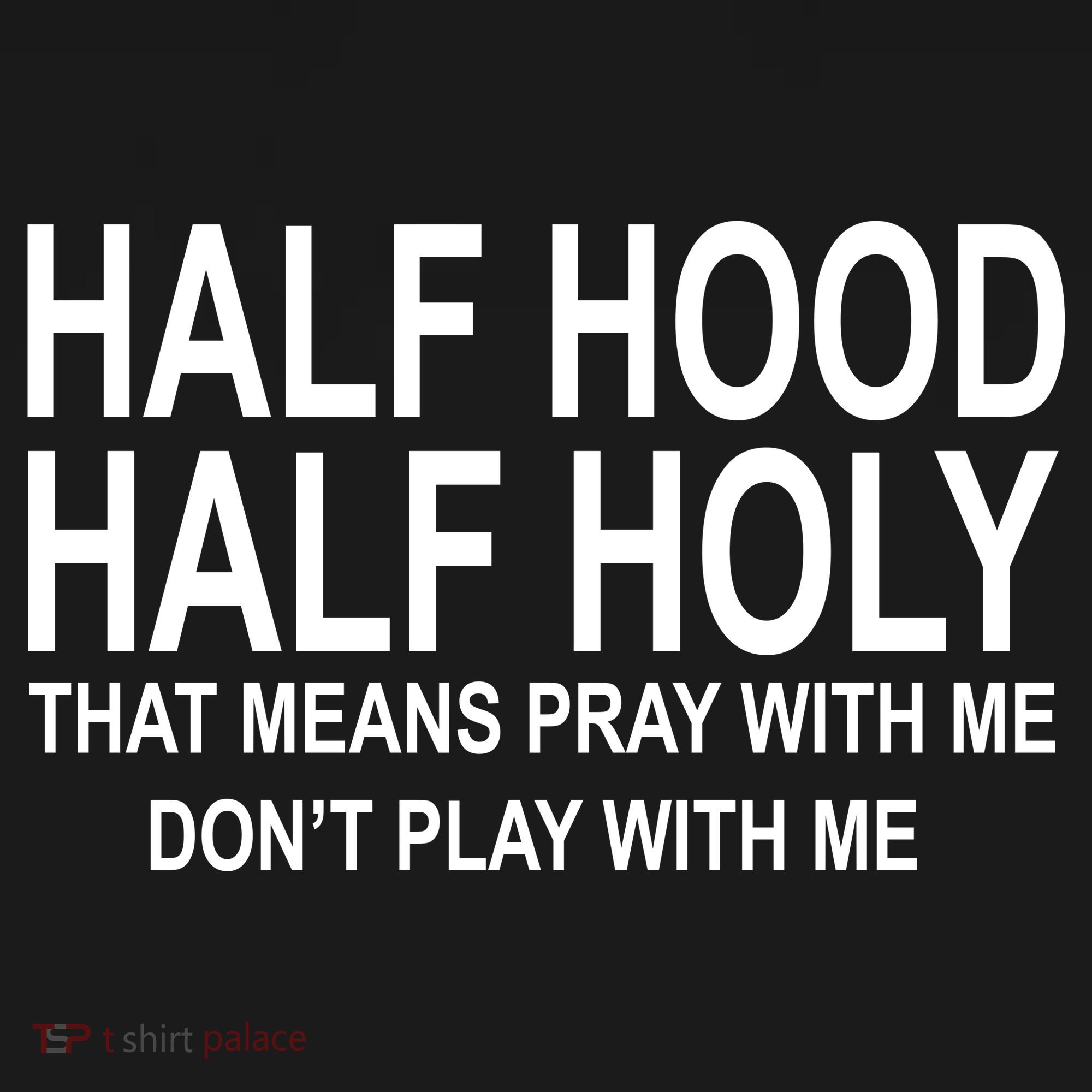 Half Hood Half Holy Pray With Me Funny Mousepad