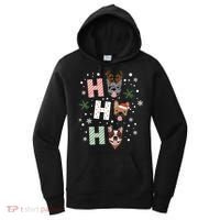 Ho Ho Ho French Bulldogs Christmas Frenchie Cute Dog Holiday Gift Women's Hoodie thumb 0