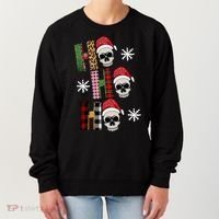 Ho Ho Ho Santa XMas Skulls Women's Sweatshirt thumb 0