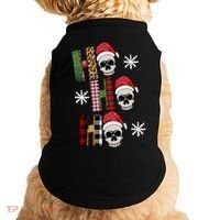 Ho Ho Ho Santa XMas Skulls Doggie Tank thumb 0