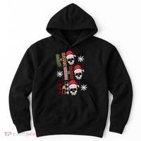 Ho Ho Ho Santa XMas Skulls Hoodie thumb 0