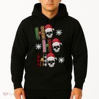 Ho Ho Ho Santa XMas Skulls Hoodie thumb 2
