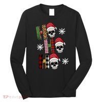 Ho Ho Ho Santa XMas Skulls Long Sleeve Shirt thumb 0