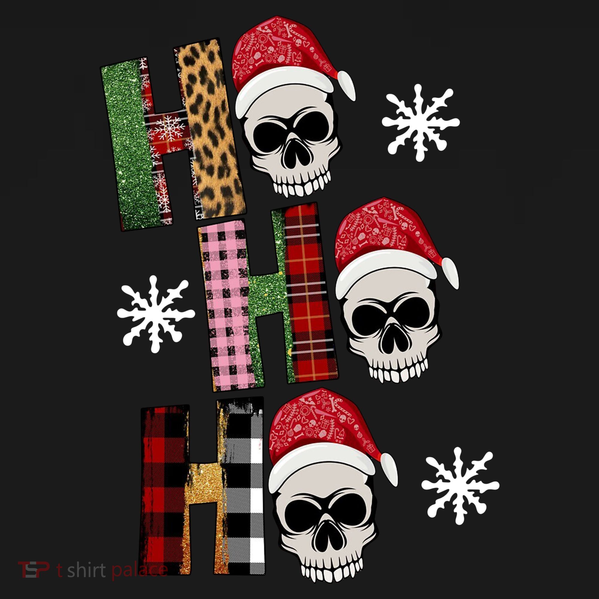 Ho Ho Ho Santa XMas Skulls Sweatshirt