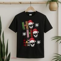 Ho Ho Ho Santa XMas Skulls T-Shirt thumb 2