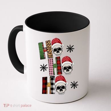 Ho Ho Ho Santa XMas Skulls Coffee Mug