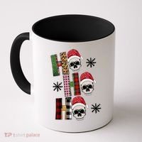 Ho Ho Ho Santa XMas Skulls Coffee Mug thumb 0