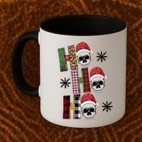 Ho Ho Ho Santa XMas Skulls Coffee Mug thumb 2
