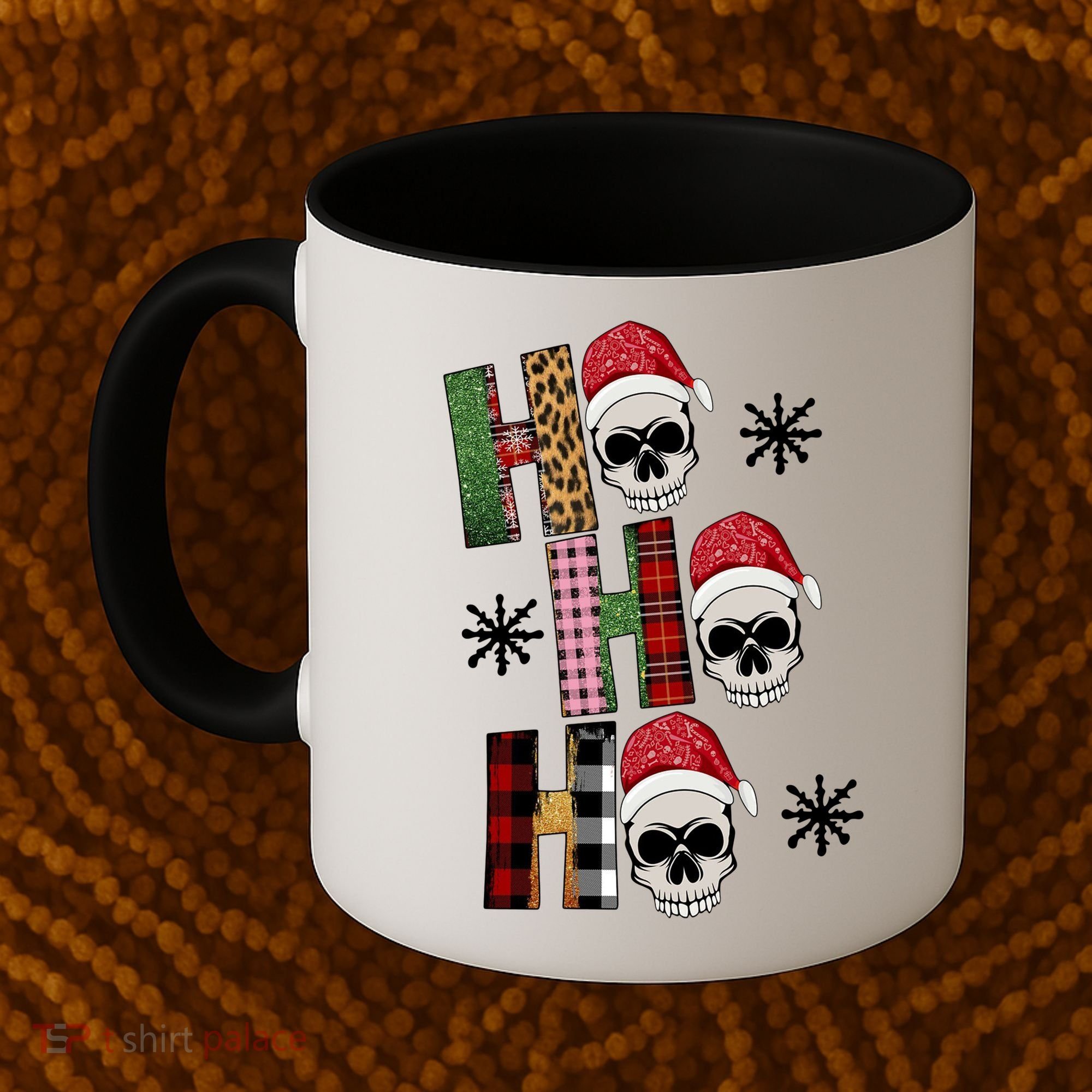 Ho Ho Ho Santa XMas Skulls Coffee Mug