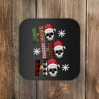 Ho Ho Ho Santa XMas Skulls Coaster thumb 0