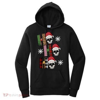 Ho Ho Ho Santa XMas Skulls Women's Hoodie