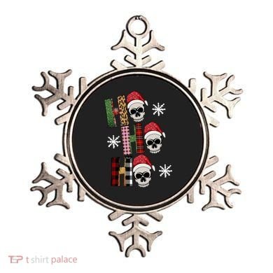 Ho Ho Ho Santa XMas Skulls Ornament