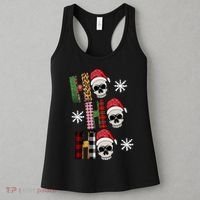 Ho Ho Ho Santa XMas Skulls Women's Tank Top thumb 3