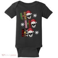 Ho Ho Ho Santa XMas Skulls Baby Bodysuit thumb 0