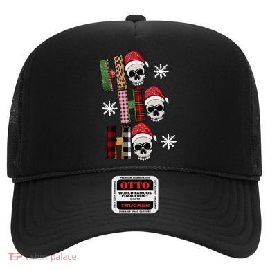 Ho Ho Ho Santa XMas Skulls Hat