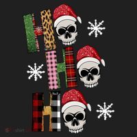 Ho Ho Ho Santa XMas Skulls Hat thumb 2