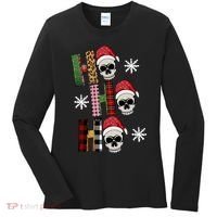 Ho Ho Ho Santa XMas Skulls Women's Long Sleeve Shirt thumb 0