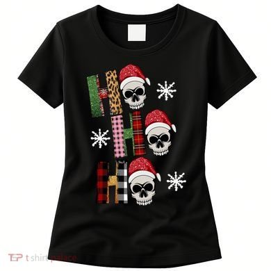 Ho Ho Ho Santa XMas Skulls Women's T-Shirt
