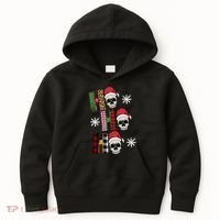 Ho Ho Ho Santa XMas Skulls Kids Hoodie thumb 0