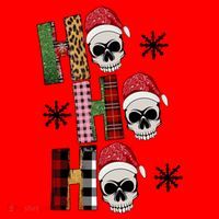 Ho Ho Ho Santa XMas Skulls Santa Hat thumb 1