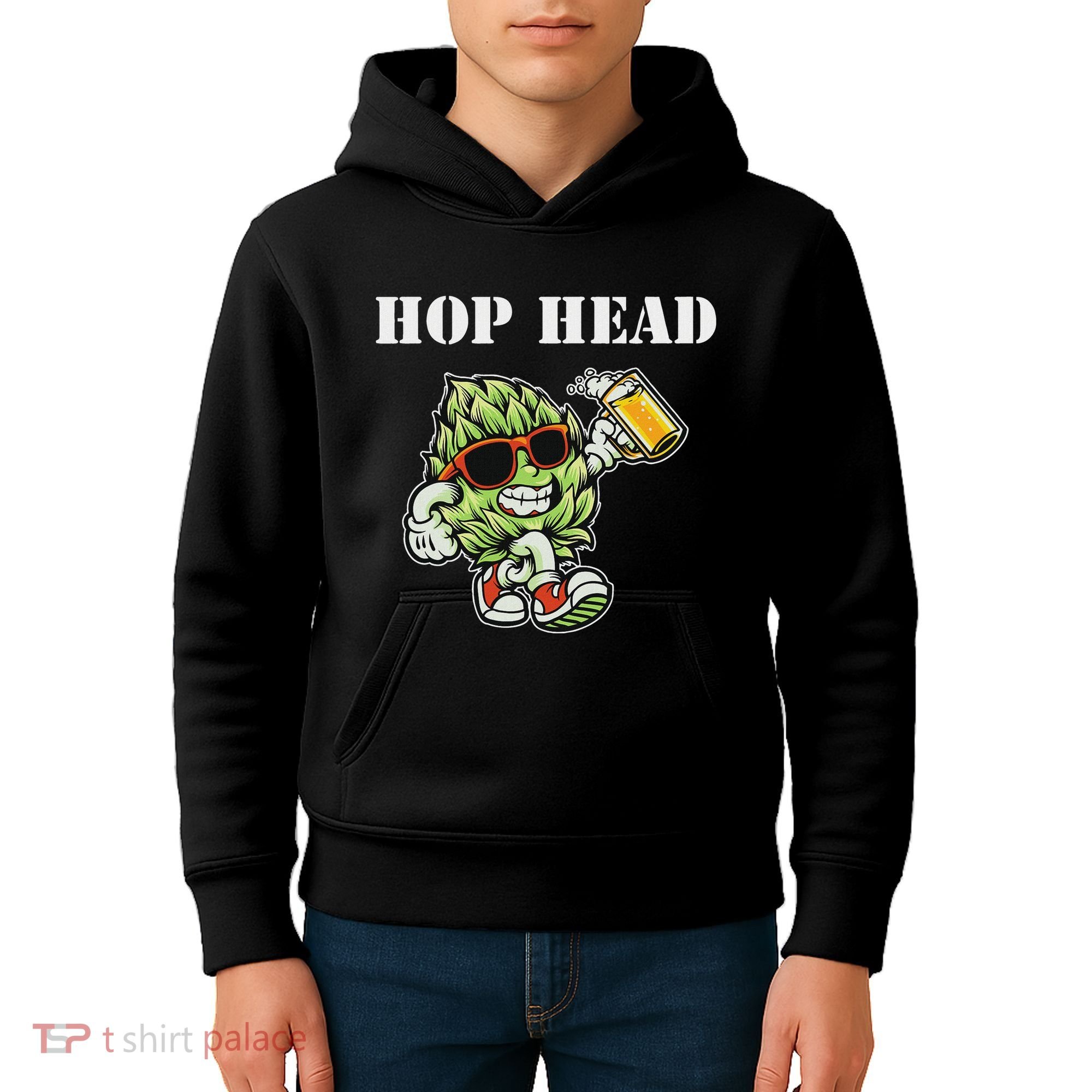 Hop Head Ipa Craft Beer Lover Bier Prost Cheers Kids Hoodie