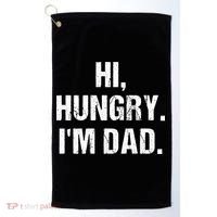 Hi Hungry I'm Dad Golf Towel thumb 0