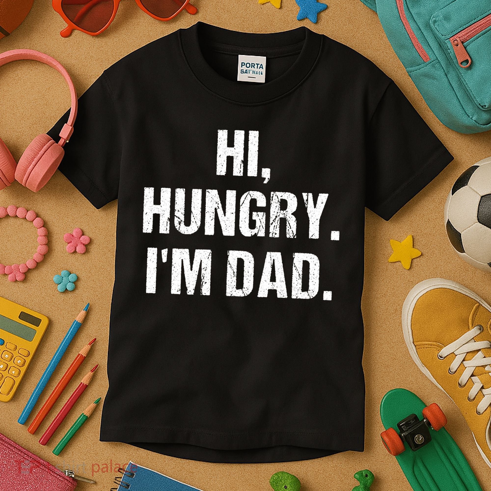 Hi Hungry I'm Dad Kids T-Shirt