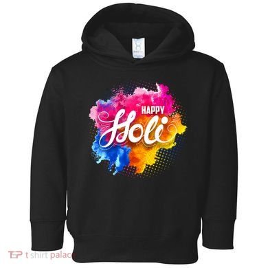 Happy Holi India Hindu Celebration Toddler Hoodie