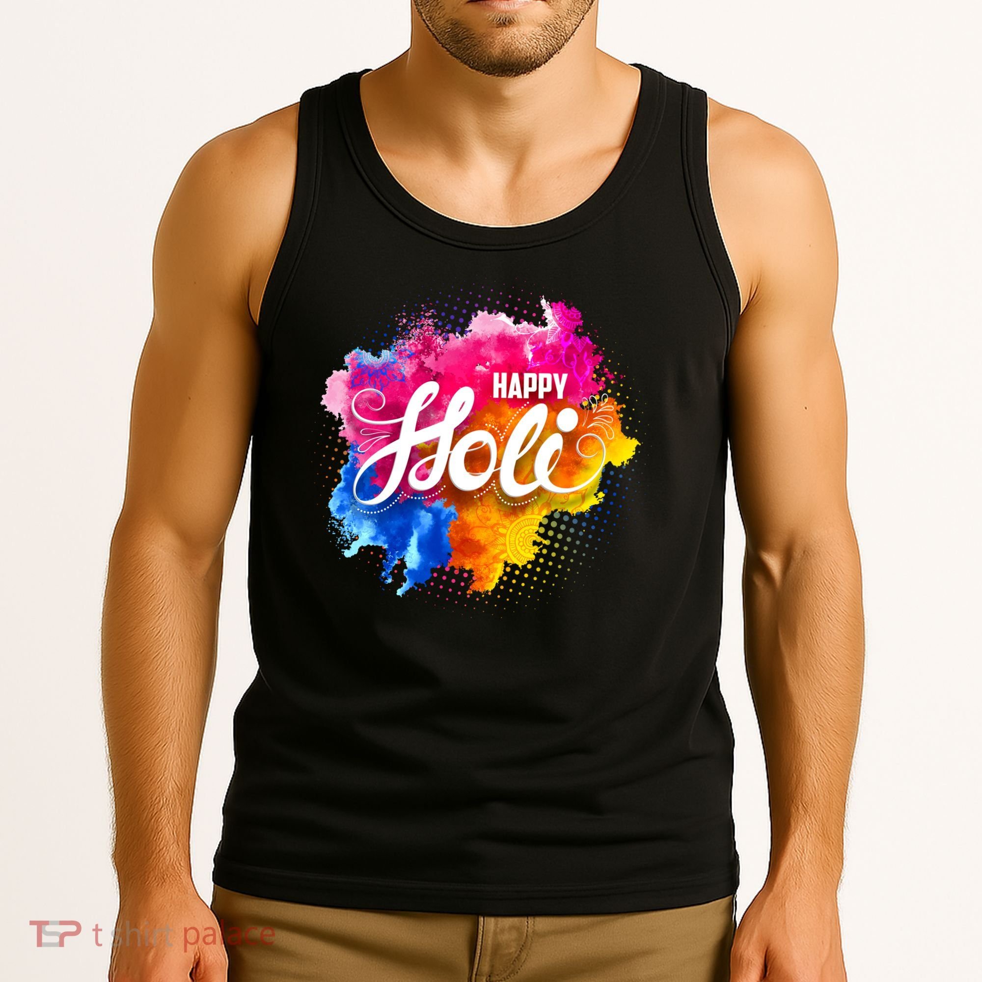 Happy Holi India Hindu Celebration Tank Top