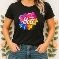 Happy Holi India Hindu Celebration Women's T-Shirt thumb 2
