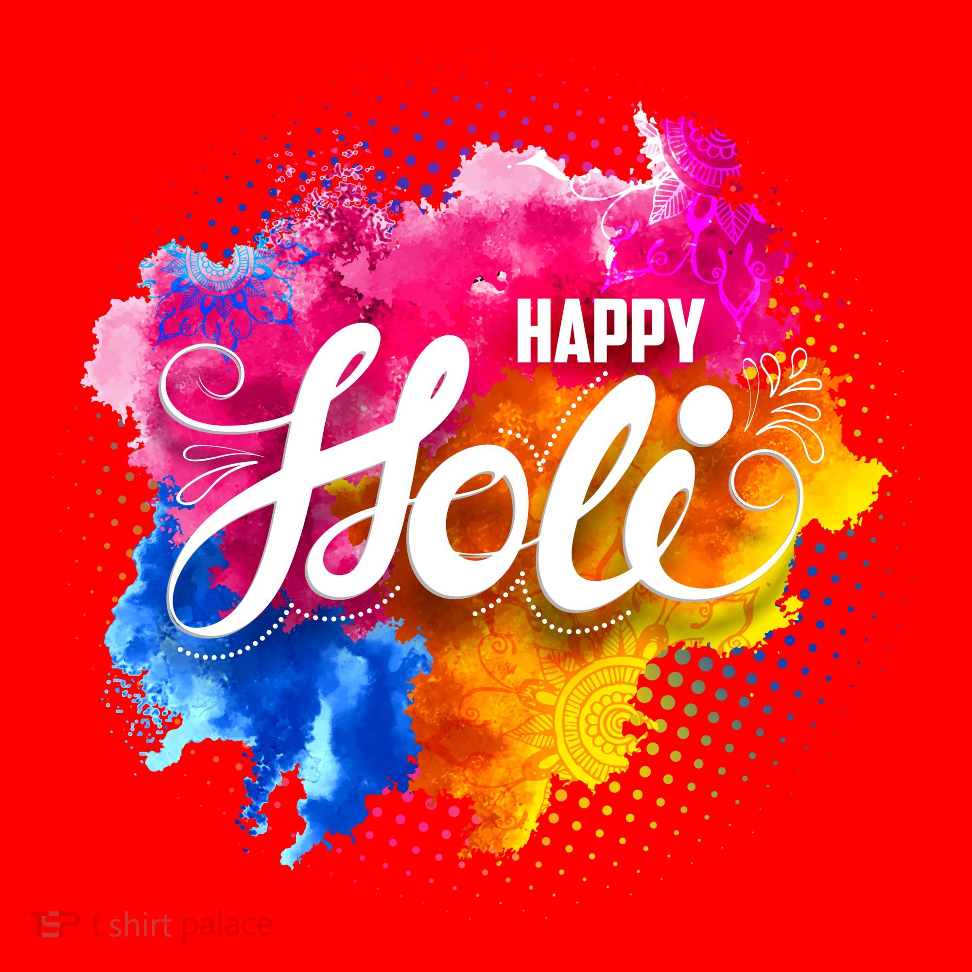 Happy Holi India Hindu Celebration Santa Hat