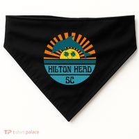 Hilton Head Island South Carolina Dolphin Beach Ocean USA-Made Doggie Bandana thumb 0