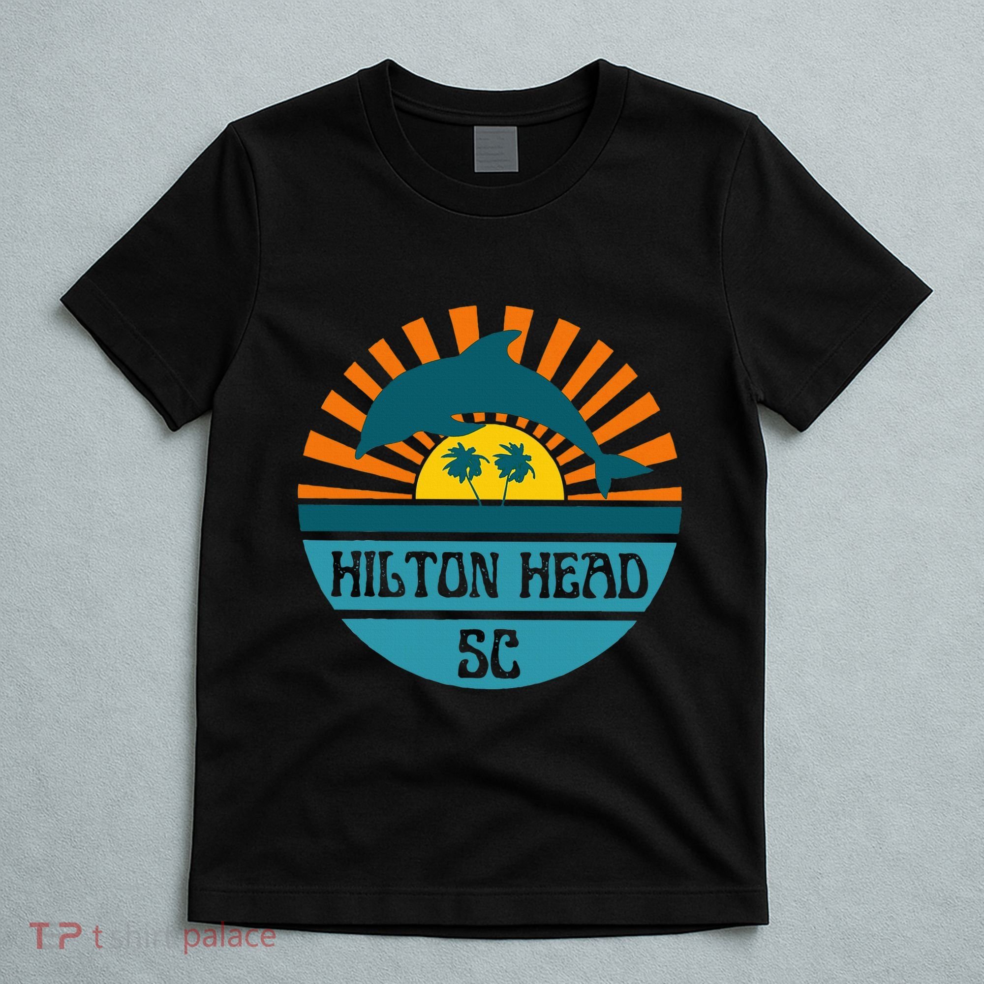 Hilton Head Island South Carolina Dolphin Beach Ocean T-Shirt