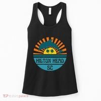Hilton Head Island South Carolina Dolphin Beach Ocean Women's Tank Top thumb 0