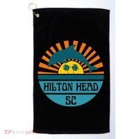 Hilton Head Island South Carolina Dolphin Beach Ocean Golf Towel thumb 0