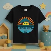 Hilton Head Island South Carolina Dolphin Beach Ocean Toddler T-Shirt thumb 3