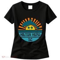 Hilton Head Island South Carolina Dolphin Beach Ocean Women's T-Shirt thumb 0
